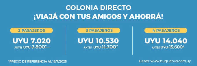 Tabla Tarifaria Promo Amigos Colonia